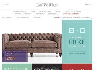 Antique Style Leather Chesterfield Sofa