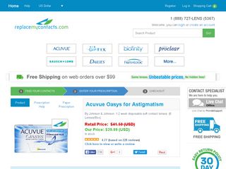 Acuvue oasys for astigmatism