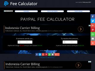 PayPal Fee Calculator