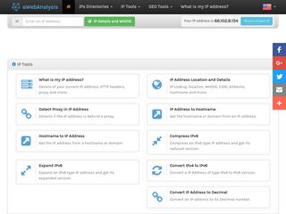 aWebAnalysis.com: IP Location and WHOIS