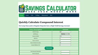 Savings Calculator.org