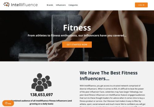 Fitness influencers by Intellifluence