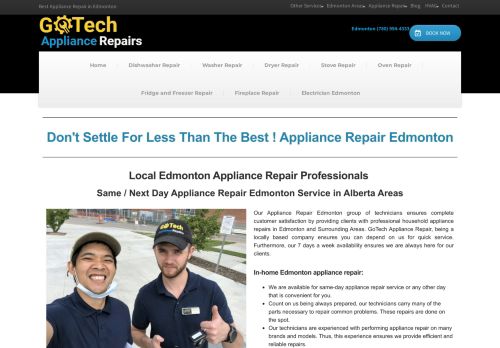 Appliance Repair Edmonton - GoTech
