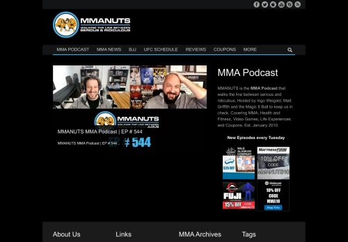 MMANUTS MMA Podcast | Coupons